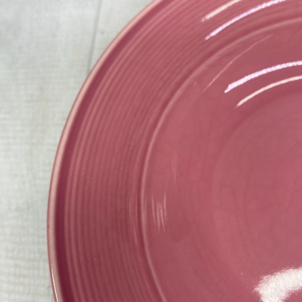 Nancy Calhoun DARK ROSE Japan Solid Color Smooth Stoneware Rim Soup Bowls Set 2 - Picture 12 of 15